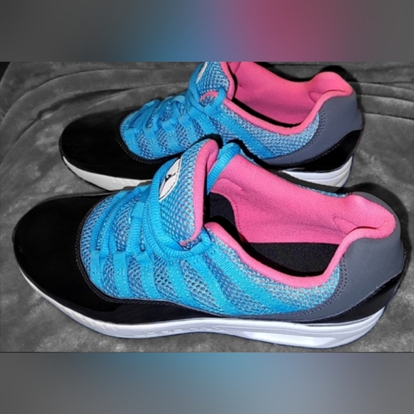 Jordan Air 11 South Beach Black Pink and Blue Shoes - Picture 6 of 12
